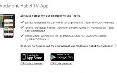 Kabel Deutschland Fernbedienung App: Preise und Infos