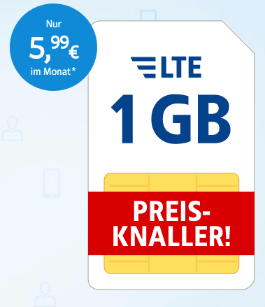 Preisknaller – All-Net jetzt 1€ günstiger bis 31.03.2018